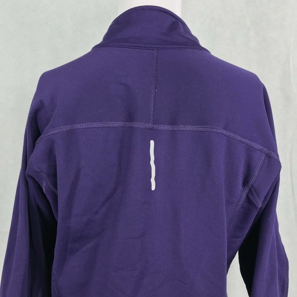 Nike Dri-Fit Sweatshirt Jacket Womens Sz M Purple Livestrong Full Zip Athletic - Picture 4 of 11